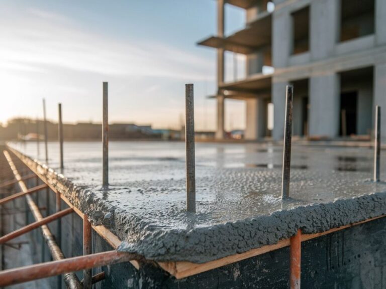 Betonowe fundamenty podczas procesu schnięcia