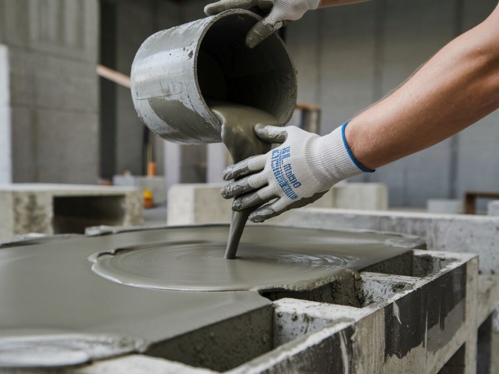 Detale struktury betonu architektonicznego