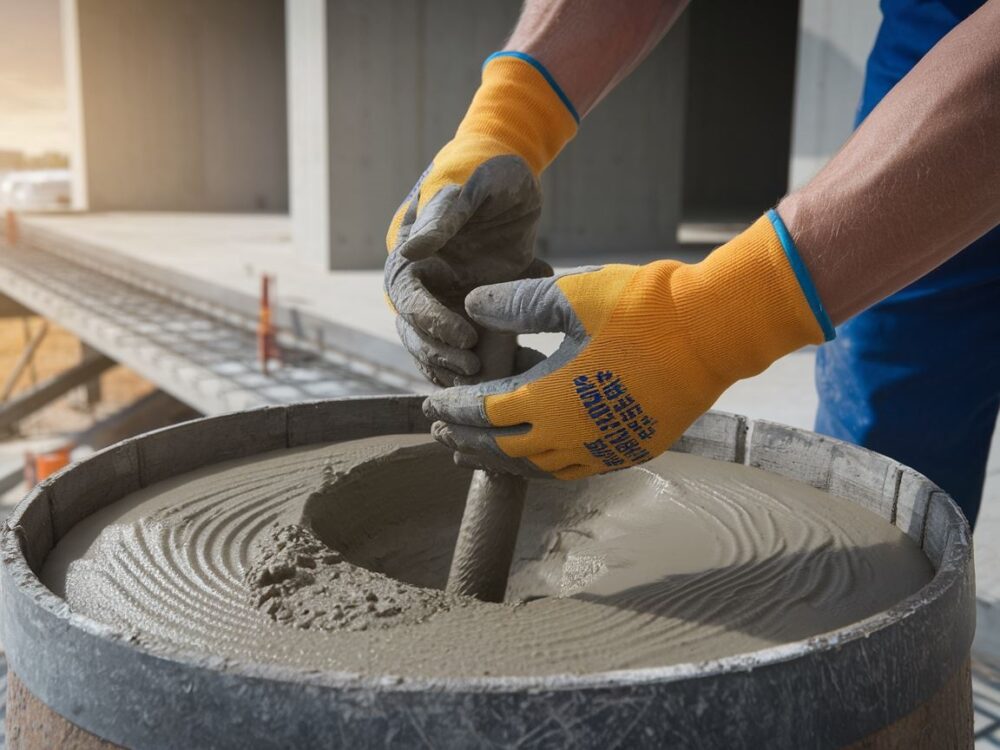 Gotowa mieszanka betonu wodoszczelnego w wiadrze