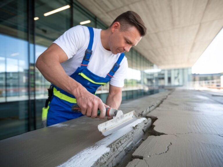 Profesjonalne uzupełnianie ubytków w betonie