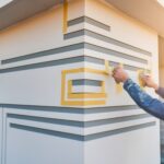 Przygotowanie elewacji do malowania pasów