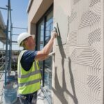 Przykład efektu końcowego położenia baranka na ścianie