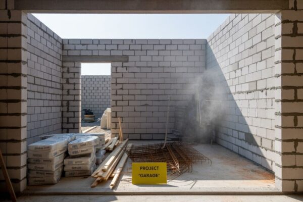 garaż 35m2 w trakcie budowy