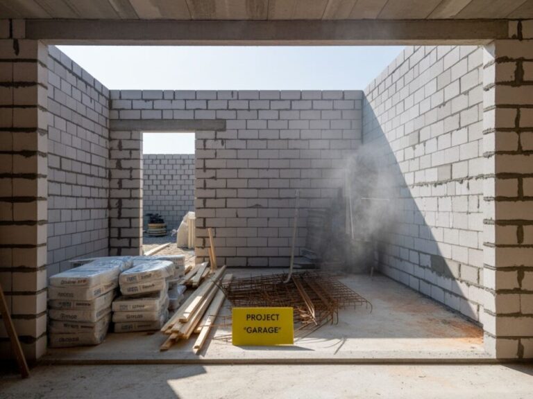 garaż 35m2 w trakcie budowy